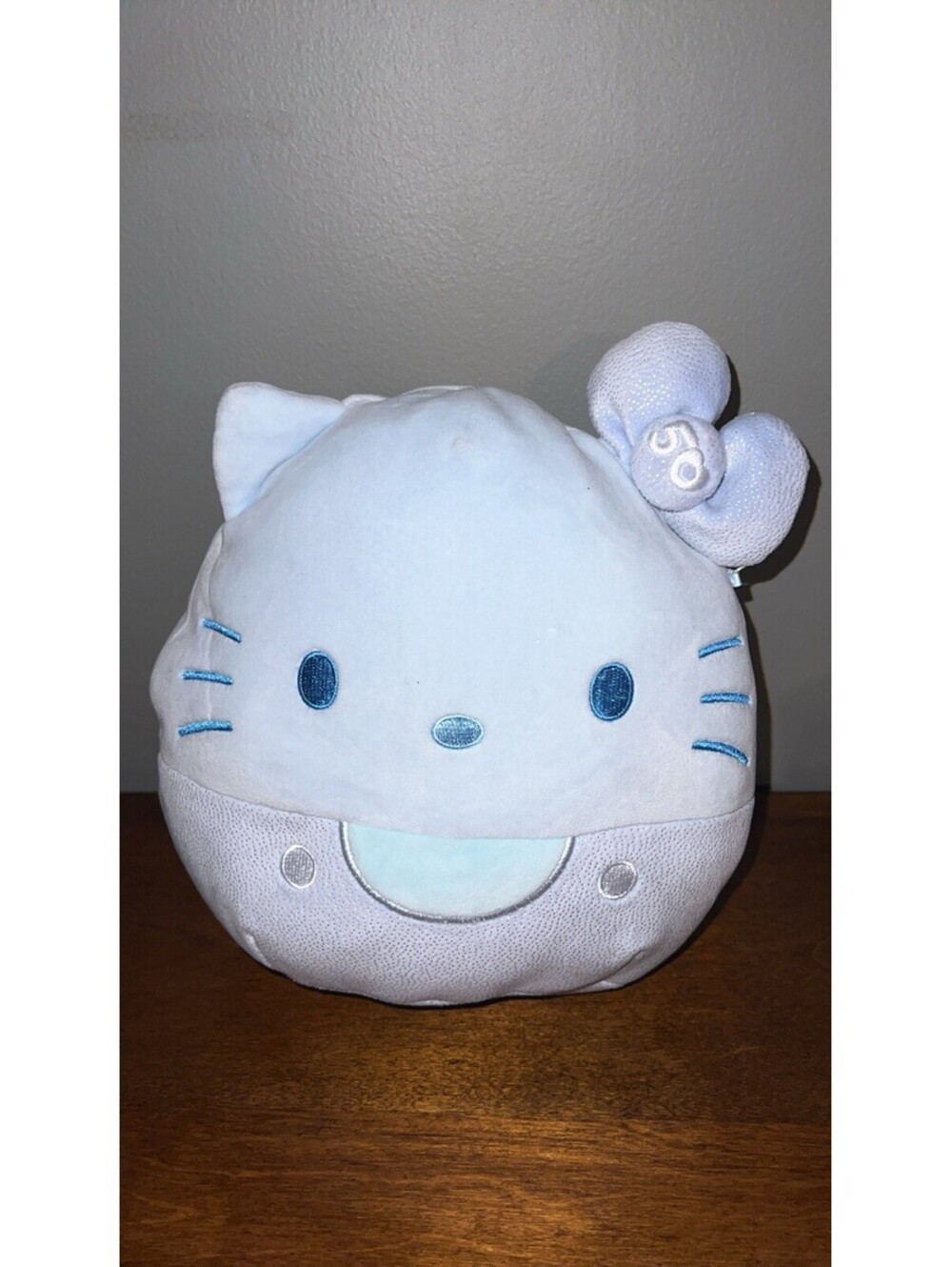 Squishmallows HELLO KITTY 8" Plush - 50th Anniversary Velvet Blue Edition SANRIO